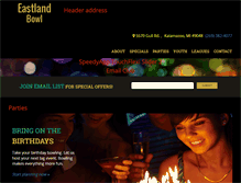 Tablet Screenshot of eastlandbowl.co